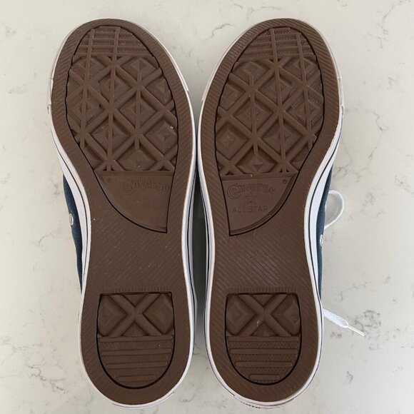 Converse All Star Casual Lo Cut Lace Up Textile Sneakers Blue+Wht 10W/8M Unisex - Picture 6 of 15